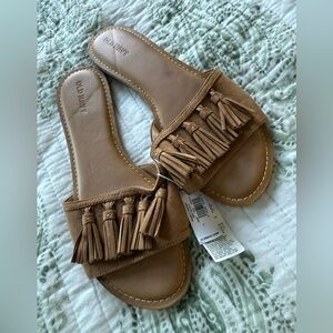 Old Navy Women's Brown Tassel Sandals